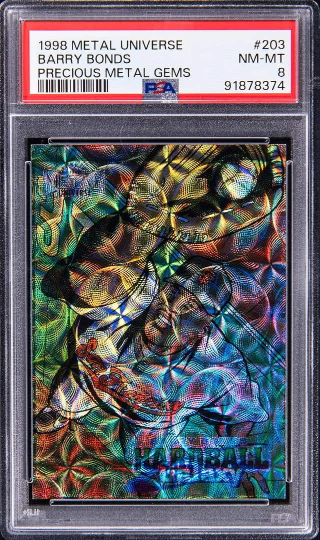 1998 SkyBox Metal Universe Barry Bonds Precious Metal Gems (PMG) #203 card image