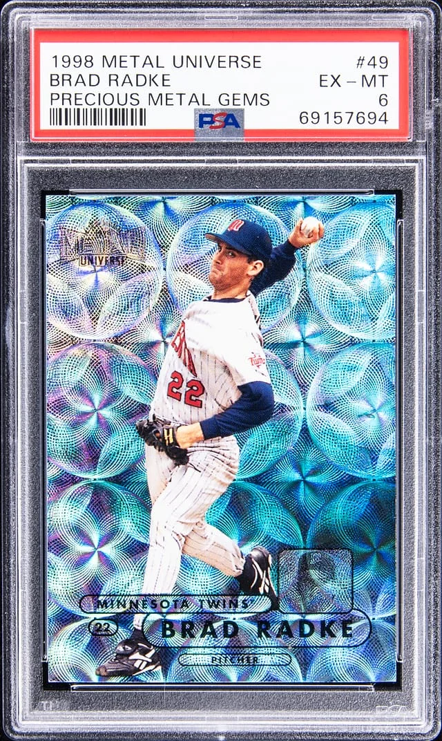 1998 SkyBox Metal Universe Brade Radke Precious Metal Gems (PMG) #49 card image