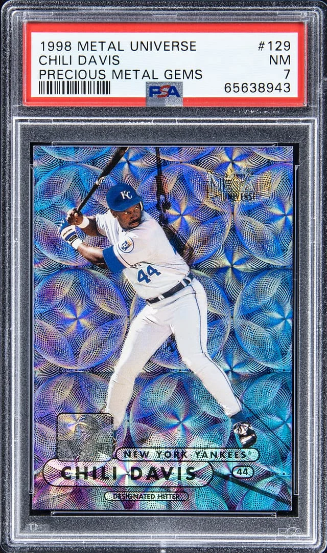 1998 SkyBox Metal Universe Chili Davis Precious Metal Gems (PMG) #129 card image