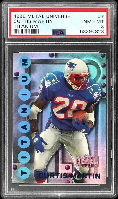 1998 SkyBox Metal Universe Curtis Martin Titanium #7 card image