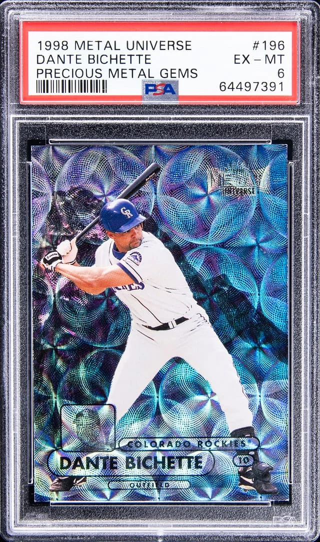 1998 SkyBox Metal Universe Dante Bichette Precious Metal Gem (PMG) #198 card image