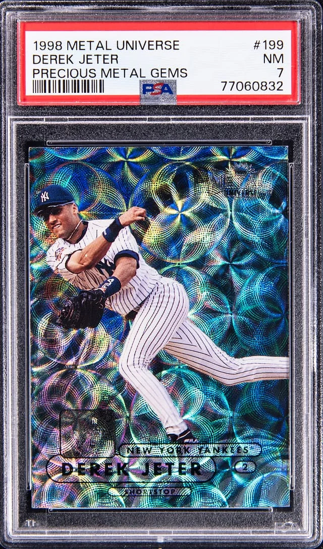 1998 SkyBox Metal Universe Derek Jeter Precious Metal Gems (PMG) #199 card image