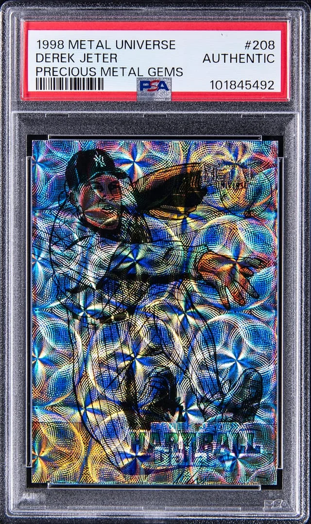 1998 SkyBox Metal Universe Derek Jeter Precious Metal Gems (PMG) #208 card image