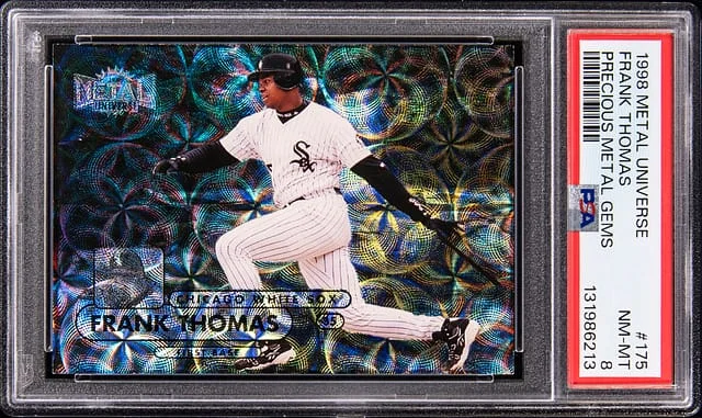1998 SkyBox Metal Universe Frank Thomas Precious Metal Gems (PMG) #175 card image