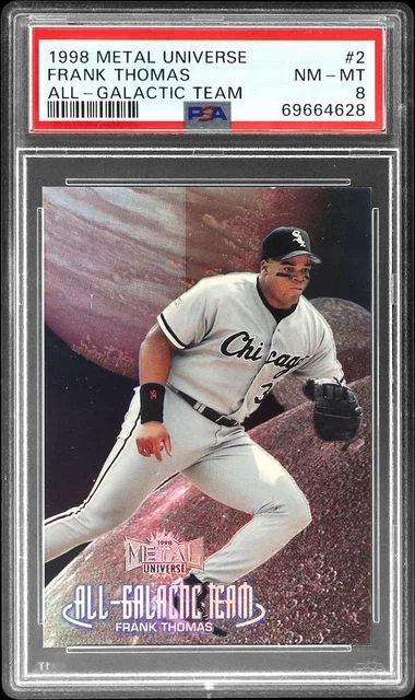 1998 SkyBox Metal Universe Frank Thomas All-Galactic Team #2 card image