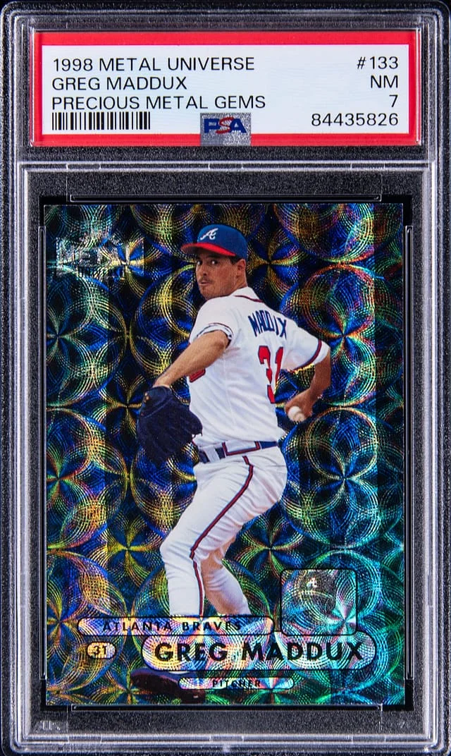 1998 SkyBox Metal Universe Greg Maddux Precious Metal Gems (PMG) #133 card image