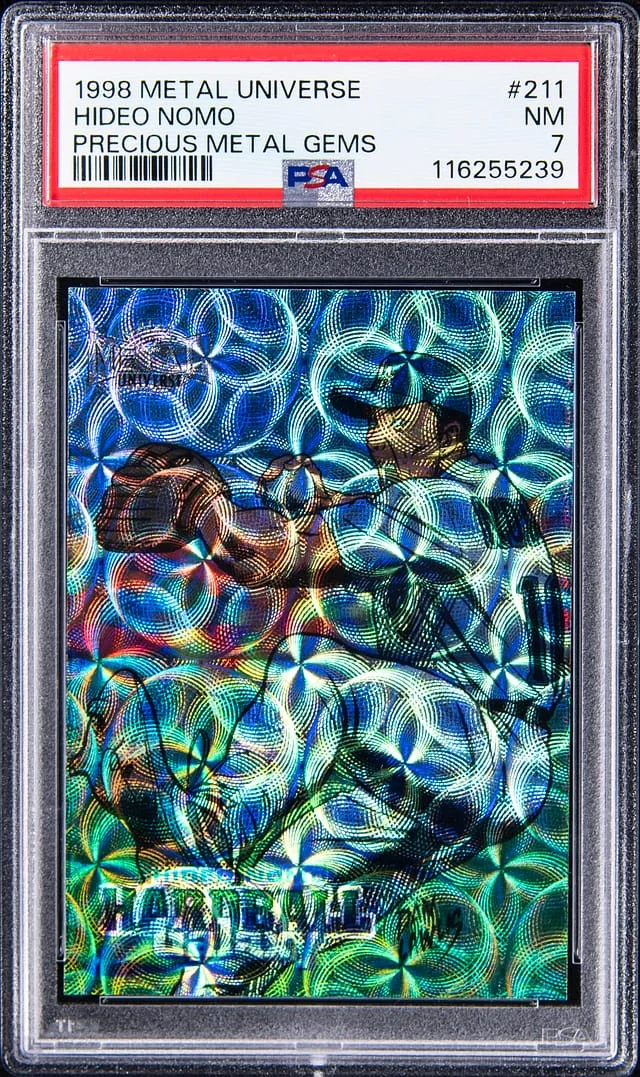 1998 SkyBox Metal Universe Hideo Nomo Precious Metal Gems #211 card image