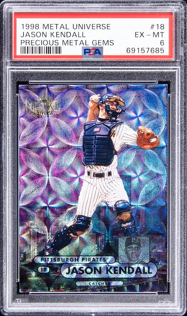 1998 SkyBox Metal Universe Jason Kendall Precious Metal Gems (PMG) #18 card image