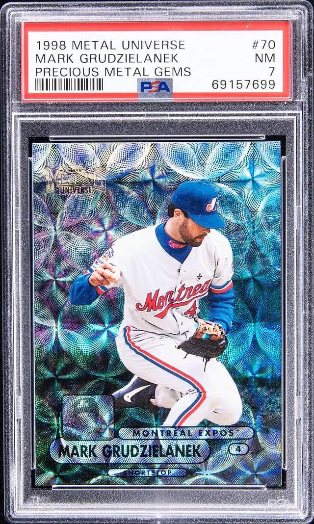 1998 SkyBox Metal Universe Mark Grudzielanek Precious Metal Gems (PMG) #70 card image