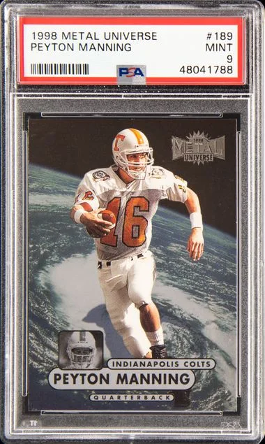 1998 SkyBox Metal Universe Peyton Manning #189 card image