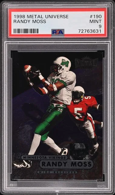1998 SkyBox Metal Universe Randy Moss #190 card image