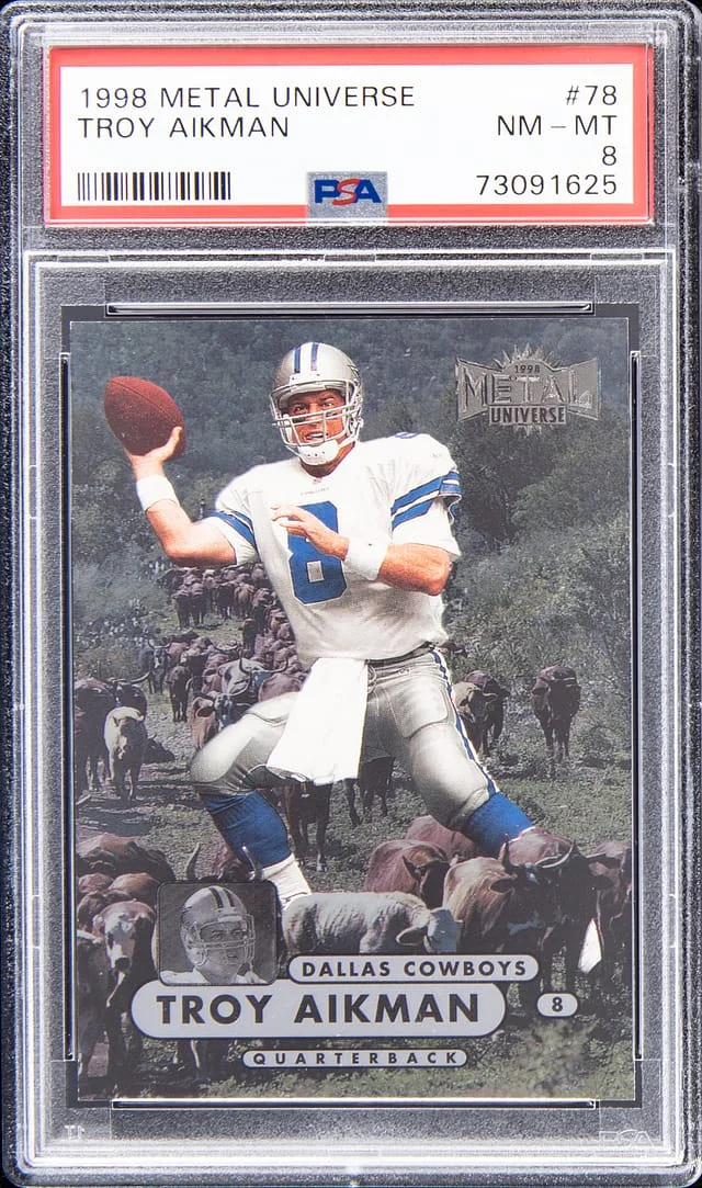 1998 SkyBox Metal Universe Troy Aikman #78 card image