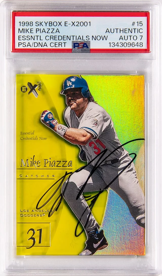 1998 SkyBox Mike Piazza E-X2001 Essential Credential Now #15 card image