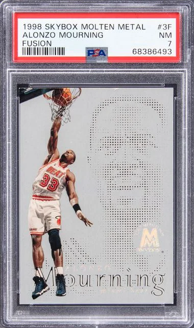 1998 SkyBox Molten Metal Alonzo Mourning Fusion #3F card image