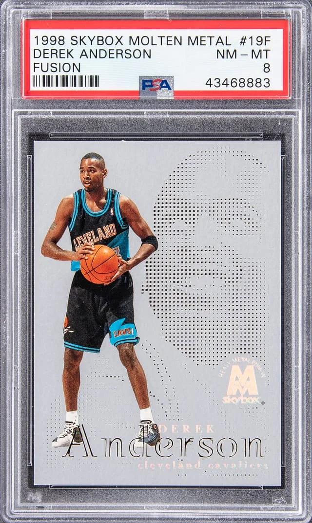 1998 SkyBox Molten Metal Derek Anderson Fusion #19F card image