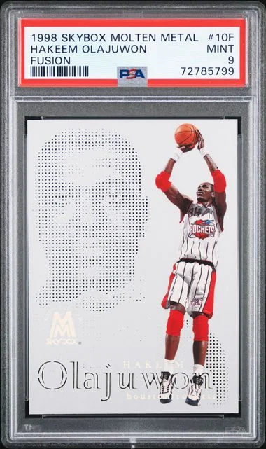 1998 SkyBox Molten Metal Hakeem Olajuwon Fusion #10F card image