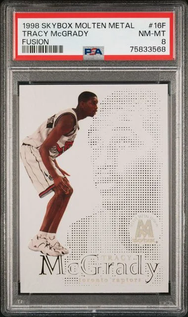 1998 SkyBox Molten Metal Tracy Mcgrady Fusion #16F card image