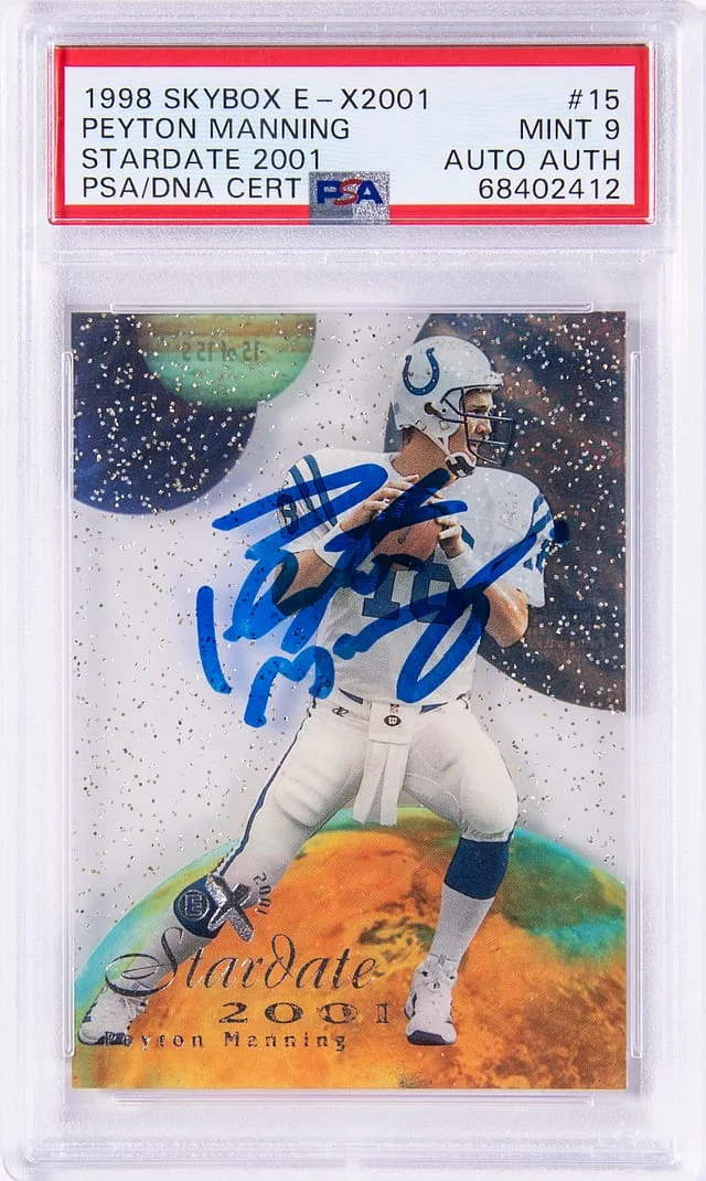 1998 SkyBox Peyton Manning E-X2001 Stardate 2001 #15S card image