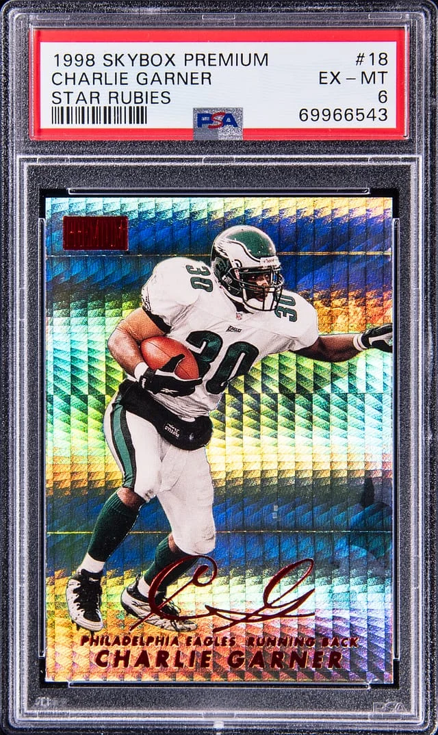 1998 SkyBox Premium Charlie Garner Star Rubies #18 card image