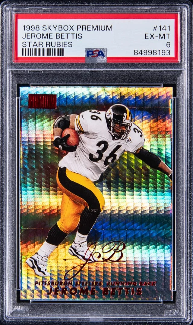 1998 SkyBox Premium Jerome Bettis Star Rubies #141 card image