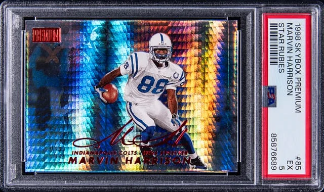 1998 SkyBox Premium Marvin Harrison Star Rubies #85 card image