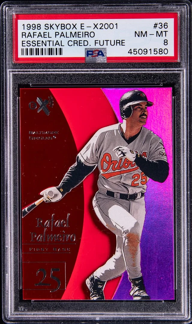 1998 SkyBox Rafael Palmeiro E-X2001 Essential Credentials Future #36 card image