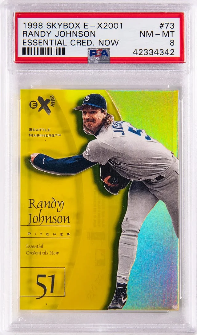 1998 SkyBox Randy Johnson E-X2001 Essential Credentials Now #73 card image