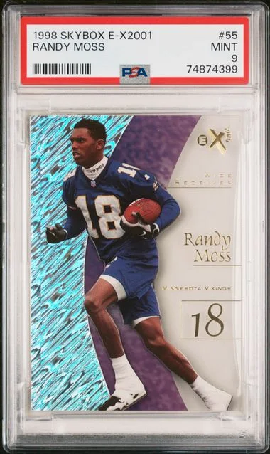 1998 SkyBox Randy Moss E-X2001 #55 card image