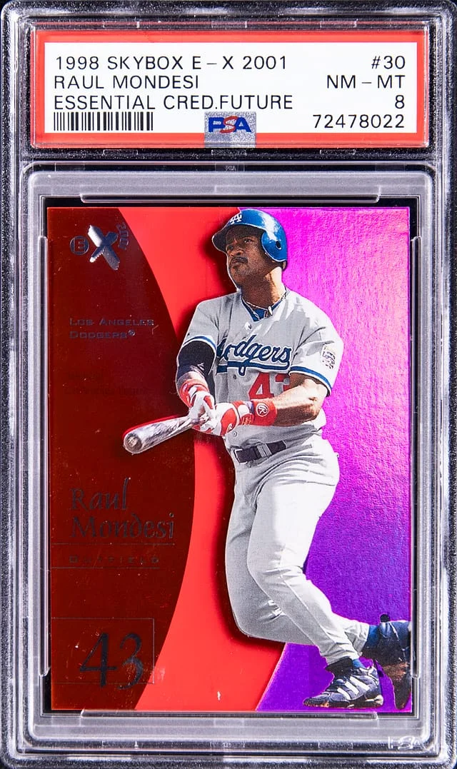 1998 SkyBox Raul Mondesi E-X2001 Essential Credential Future #30 card image