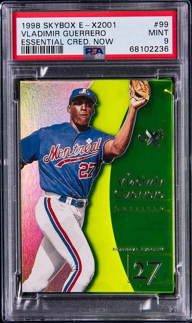1998 SkyBox Vladimir Guerrero E-X2001 Essential Credentials Now #99 card image