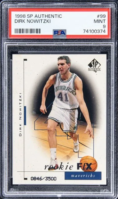 1998 SP Authentic Dirk Nowitzki #99 card image