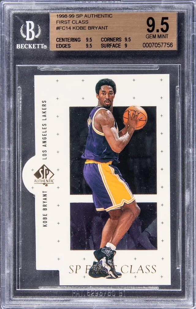 1998 SP Authentic Kobe Bryant First Class #FC14 card image