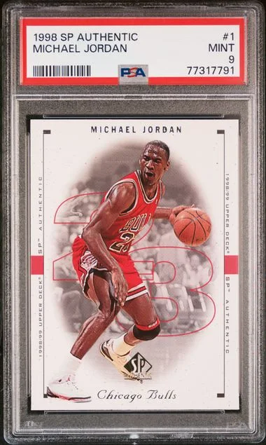 1998 SP Authentic Michael Jordan #1 card image