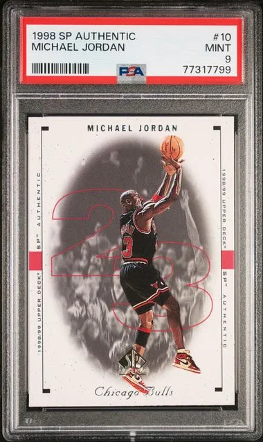 1998 SP Authentic Michael Jordan #10 card image