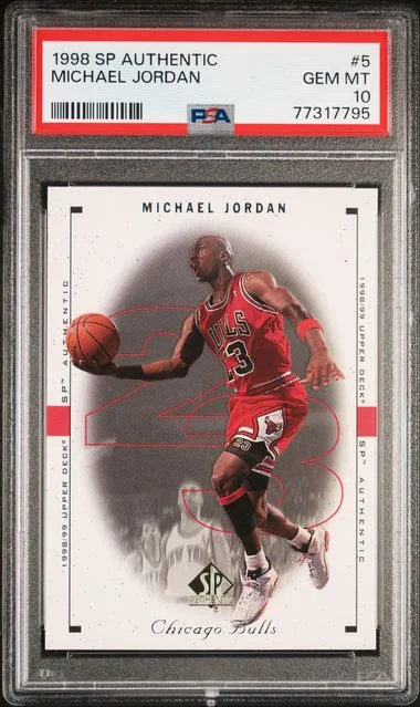 1998 SP Authentic Michael Jordan #5 card image