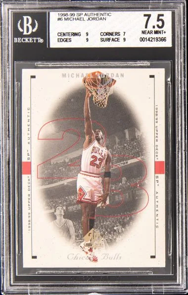 1998 SP Authentic Michael Jordan #6 card image
