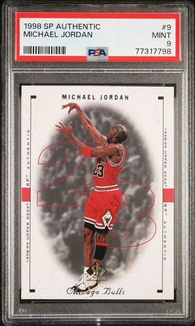 1998 SP Authentic Michael Jordan #9 card image