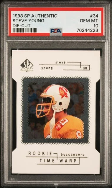1998 SP Authentic Steve Young Die-Cut #34 card image