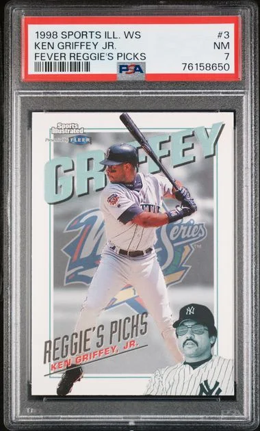 1998 Sports Illustrated World Series Fever Reggie's Picks Ken Griffey Jr. #3 card image