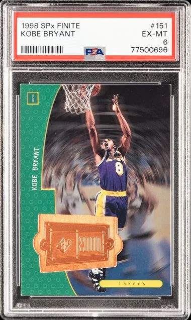 1998 SPx Kobe Bryant Finite #151 card image
