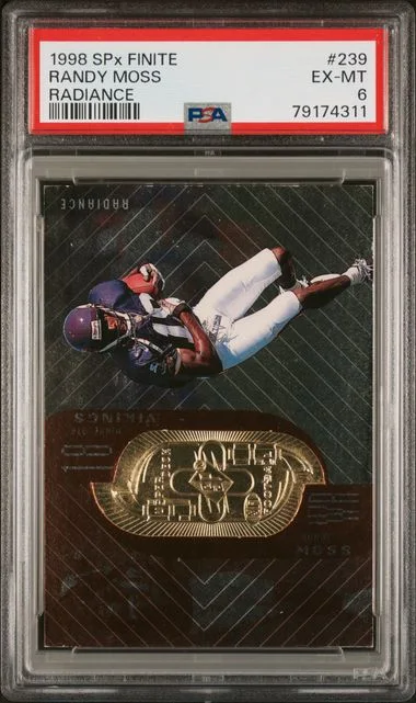 1998 SPx Randy Moss Finite Radiance #239 card image
