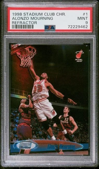 1998 Stadium Club Alonzo Mourning Chrome Refractor #1 card image