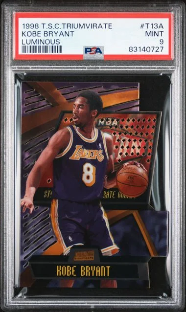 1998 Stadium Club Kobe Bryant Triumvirate Luminous #T13A card image