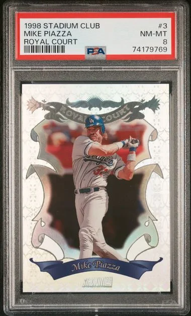 1998 Stadium Club Mike Piazza Royal Court #3 card image
