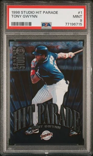 1998 Studio HIT Parade Tony Gwynn #1 card image