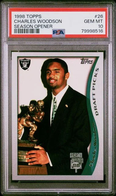 1998 Topps Charles Woodson Season Opener #26 card image