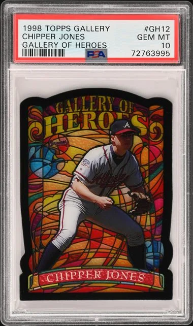 1998 Topps Chipper Jones Gallery Of Heroes #GH12 card image