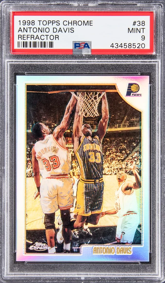 1998 Topps Chrome Antonio Davis Refractor #38 card image