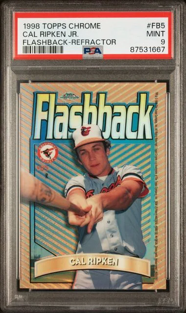 1998 Topps Chrome Cal Ripken Jr. Flashback Refractor #FB5 card image