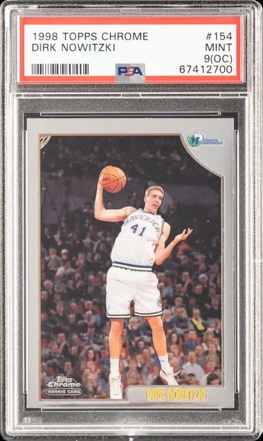 1998 Topps Chrome Dirk Nowitzki #154 card image